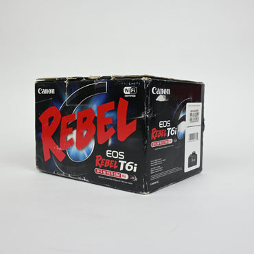 Canon EOS Rebel T6i EF-S 18-55mm IS STM Kit - Black (0591C003) - Grade A