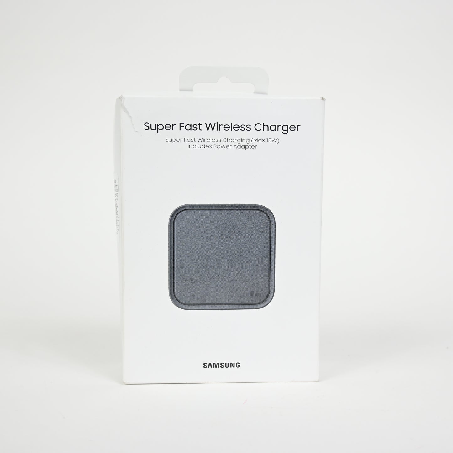 Samsung 15W Wireless Charger Single, Cordless Super Fast Charging Pad - Grey