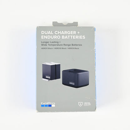GoPro Dual Battery Charger + 2 Enduro Batteries - Official GoPro Accessory