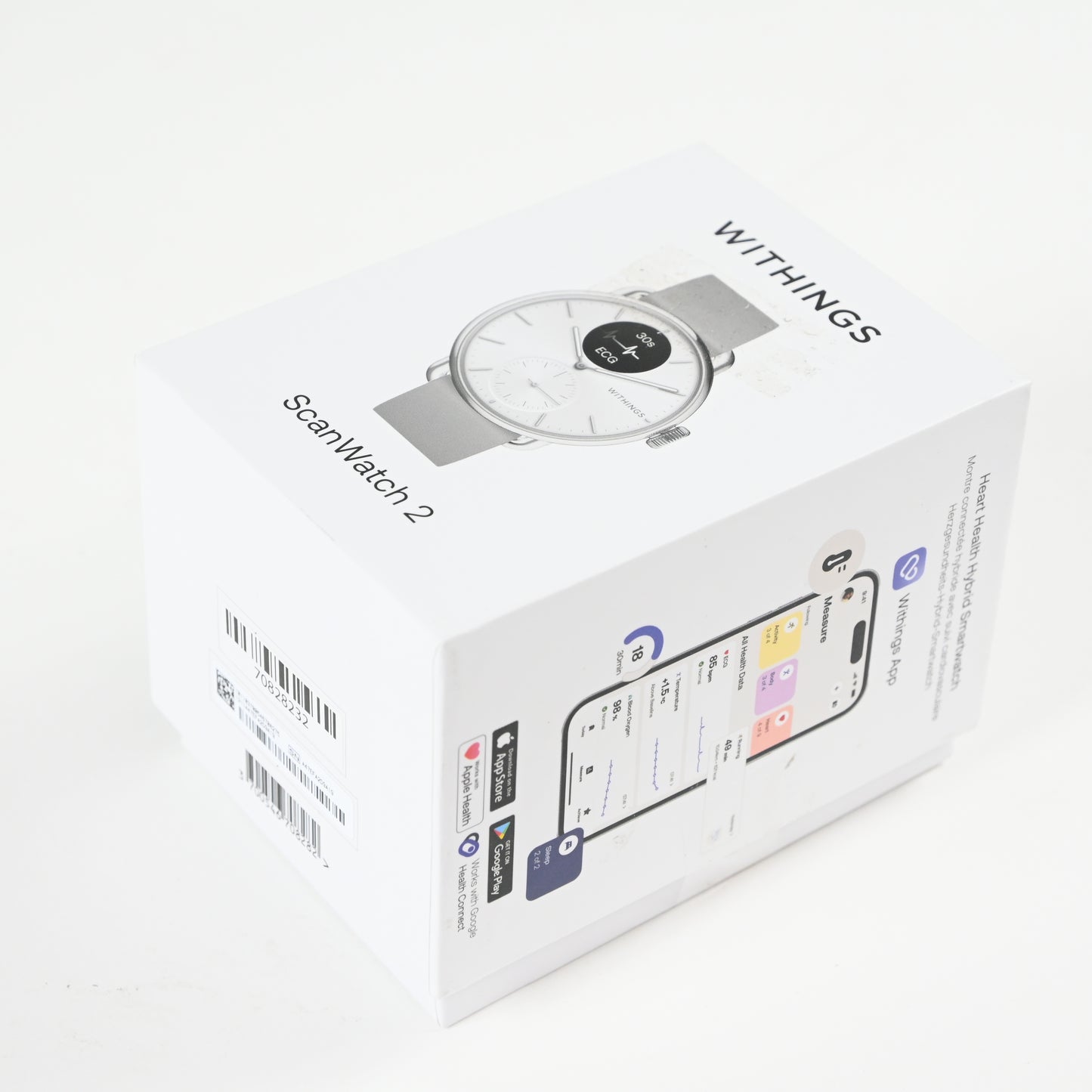 Withings ScanWatch 2 -Hybrid Smart Watch, Heart Rate Monitoring, Fitness Tracker
