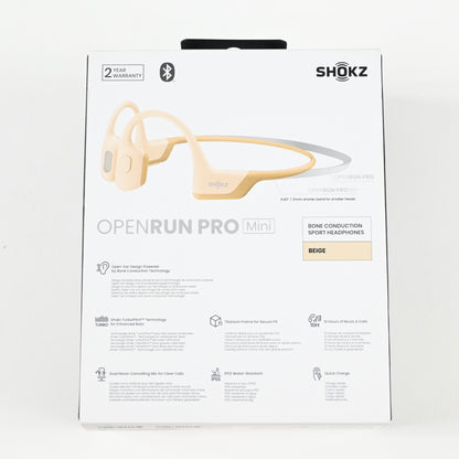 Shokz OpenRun Pro Mini Bluetooth Wireless Headphones - Beige