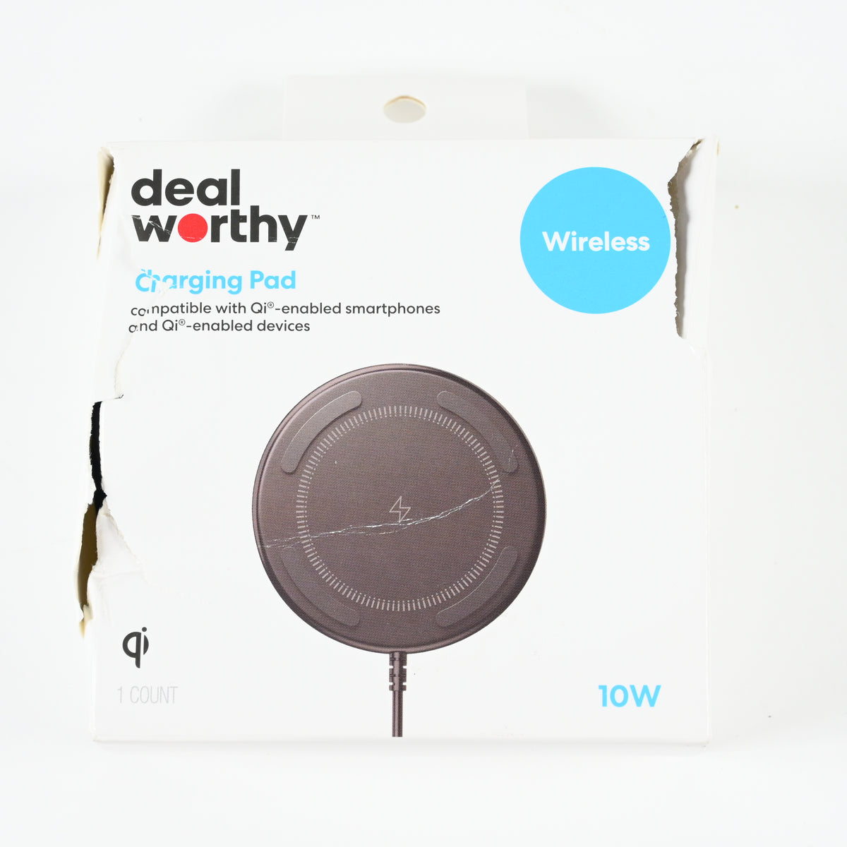 Dealworthy 10W Qi Wireless Charging Pad - Black