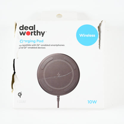 Dealworthy 10W Qi Wireless Charging Pad - Black