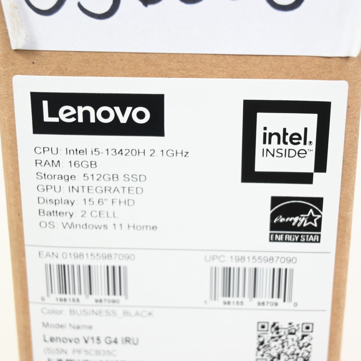 Lenovo V15 G4 15.6" Laptop i5-13420H 16GB RAM 512GB SSD Win 11 - Black - Grade A