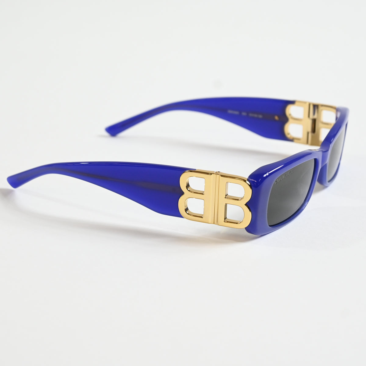 Balenciaga BB0096S 004 Womens Authentic Sunglasses Violet/Gold, 53mm - New