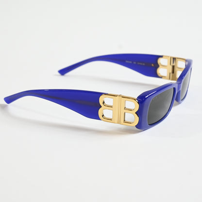 Balenciaga BB0096S 004 Womens Authentic Sunglasses Violet/Gold, 53mm - New