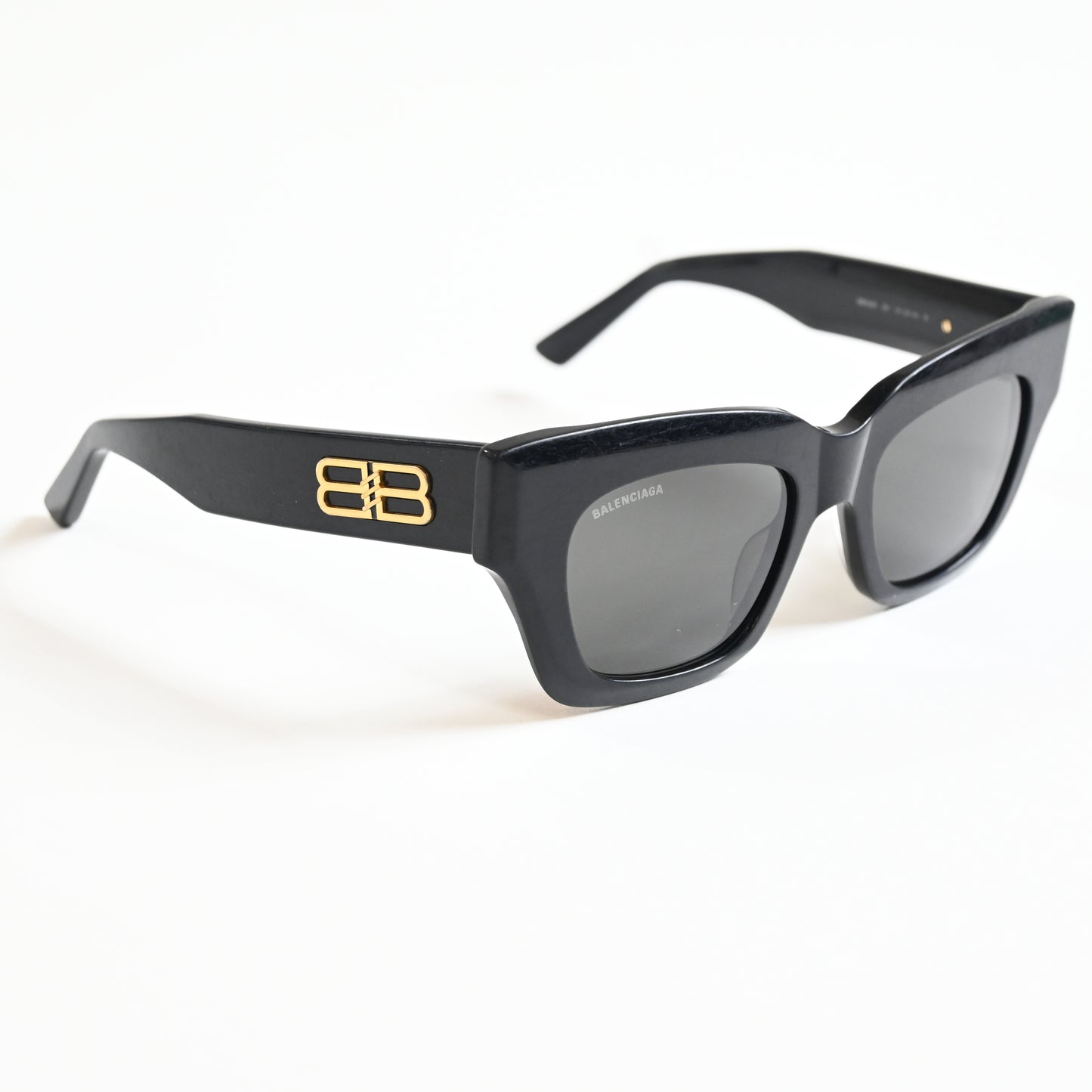 Balenciaga Square-Frame Acetate Distressed Sunglasses