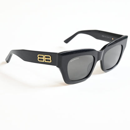 Balenciaga Square-Frame Acetate Distressed Sunglasses