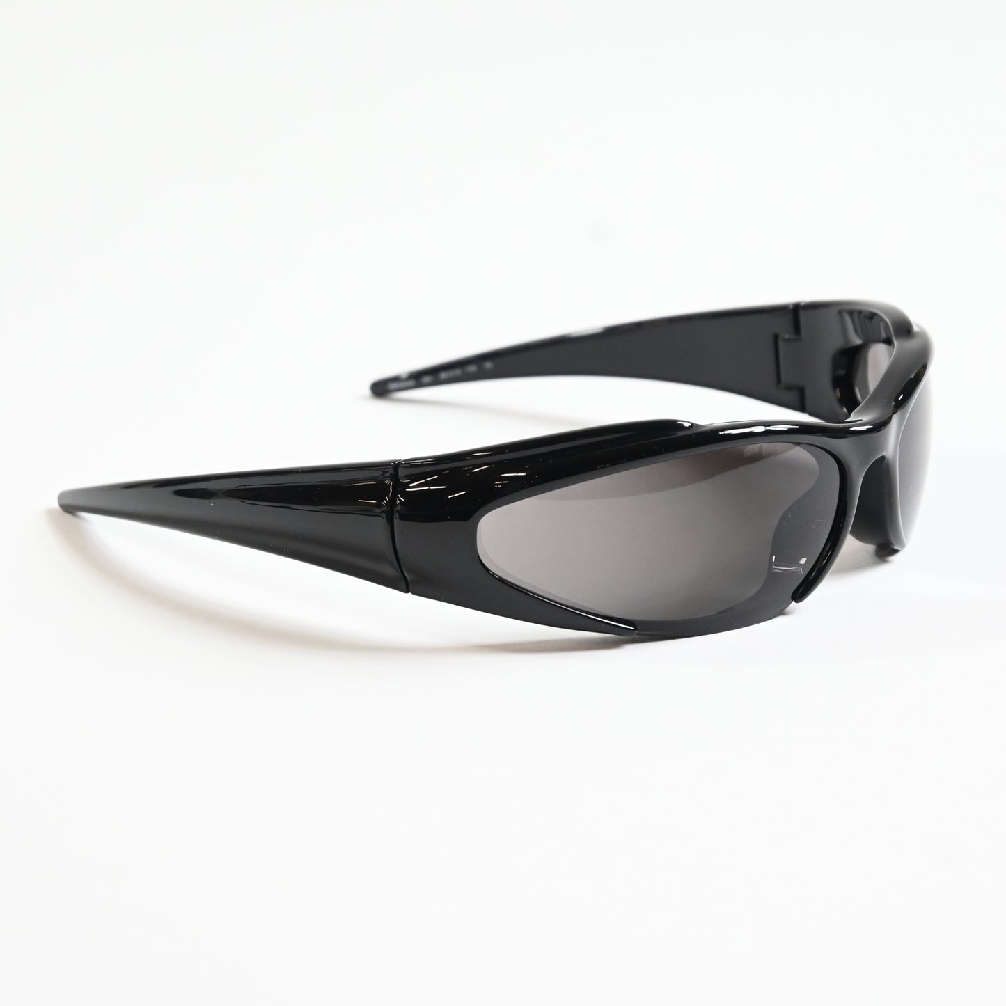 Balenciaga BB0253S 001 Unisex Authentic Sunglasses Black/Gray, 80mm - New