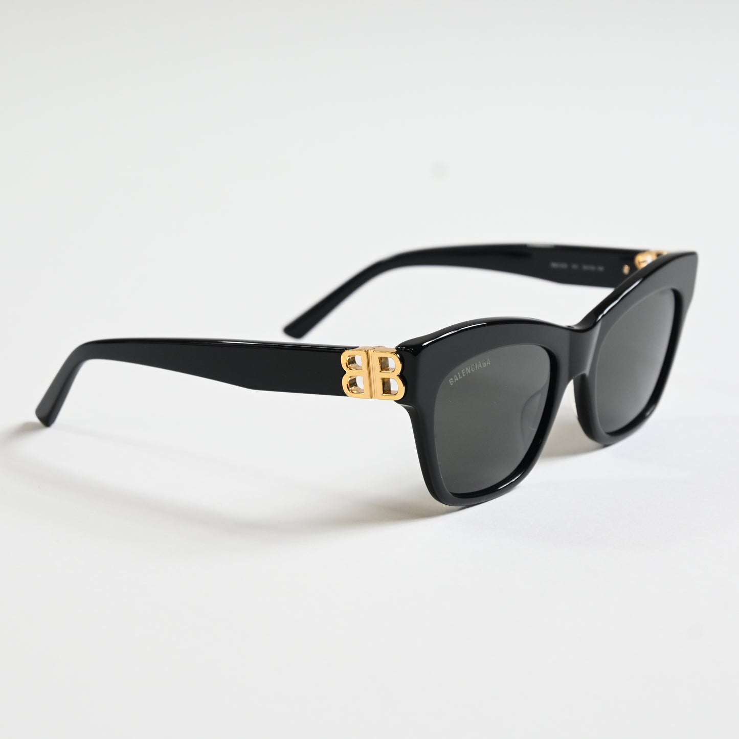 Balenciaga BB0132S 001 Womens Authentic Sunglasses Black/Gray, 53mm - New