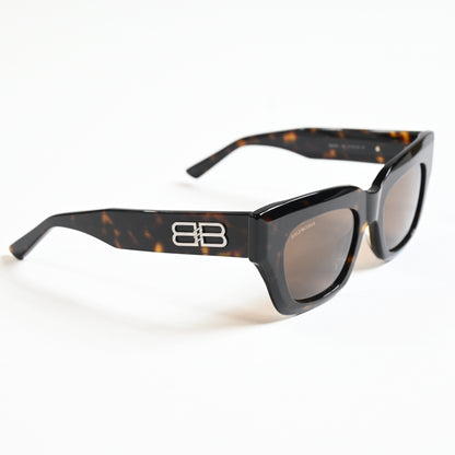 Balenciaga BB0234S 002 Womens Authentic Sunglasses Black/Gray, 51mm - New