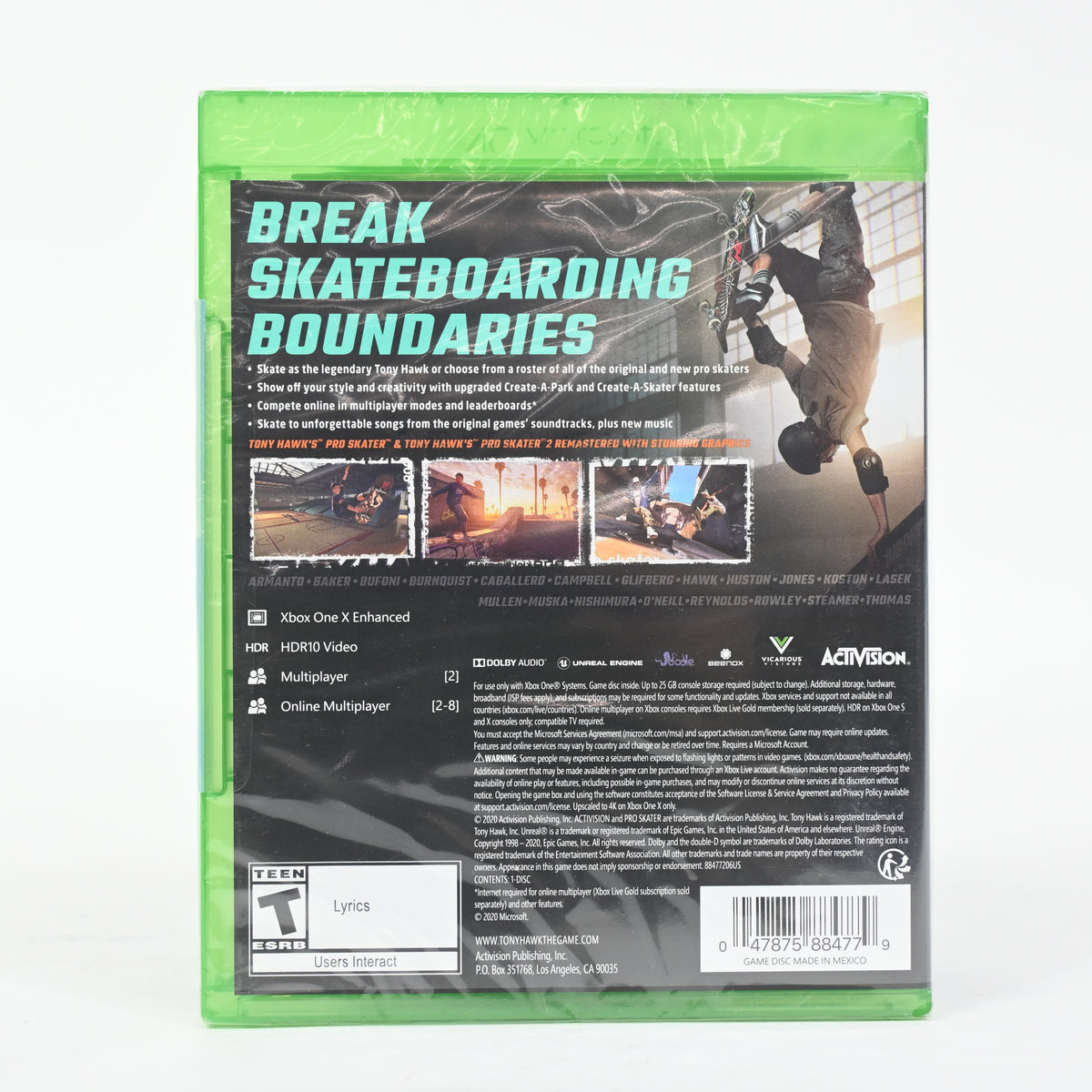 Tony Hawk's Pro Skater 1 + 2 - Xbox One - New