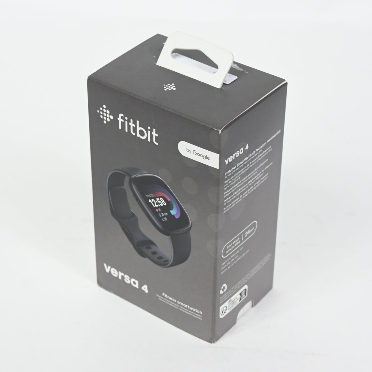Fitbit Versa 4 Fitness Smartwatch with Daily Readiness, Black/Graphite - New