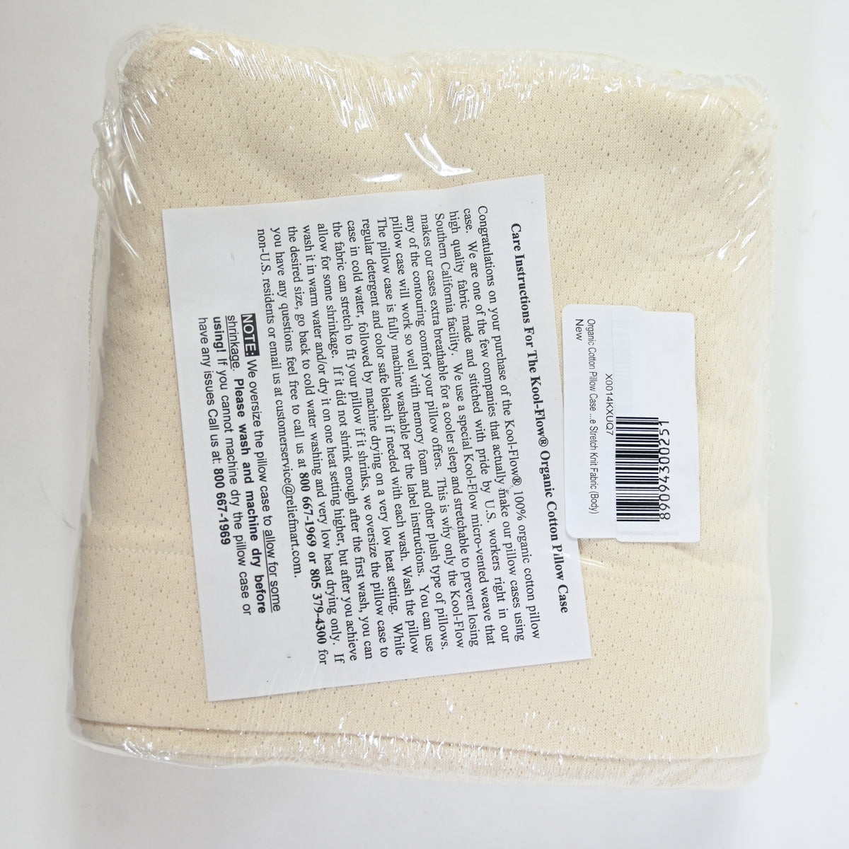 Organic Cotton Pillowcase