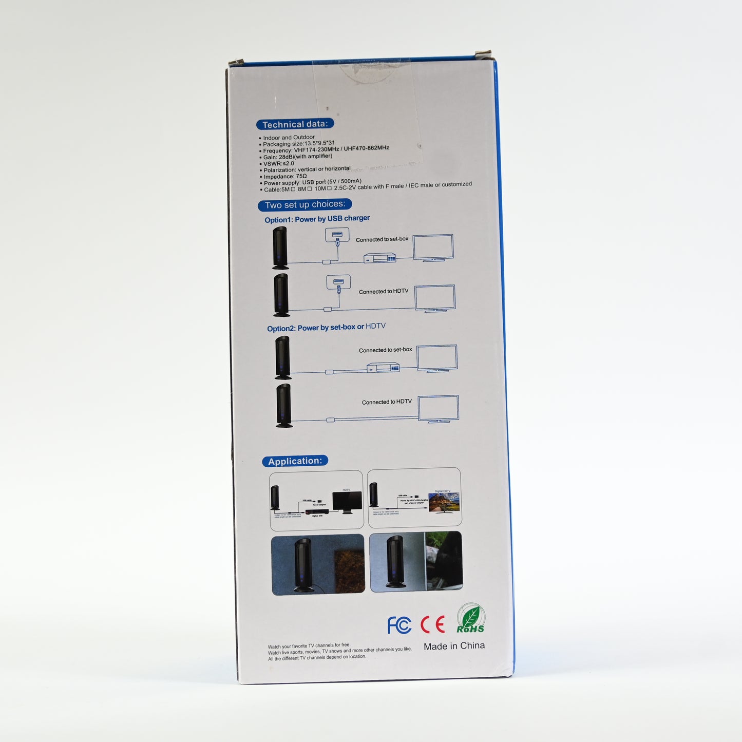 Indoor And Outdoor TV Antenna