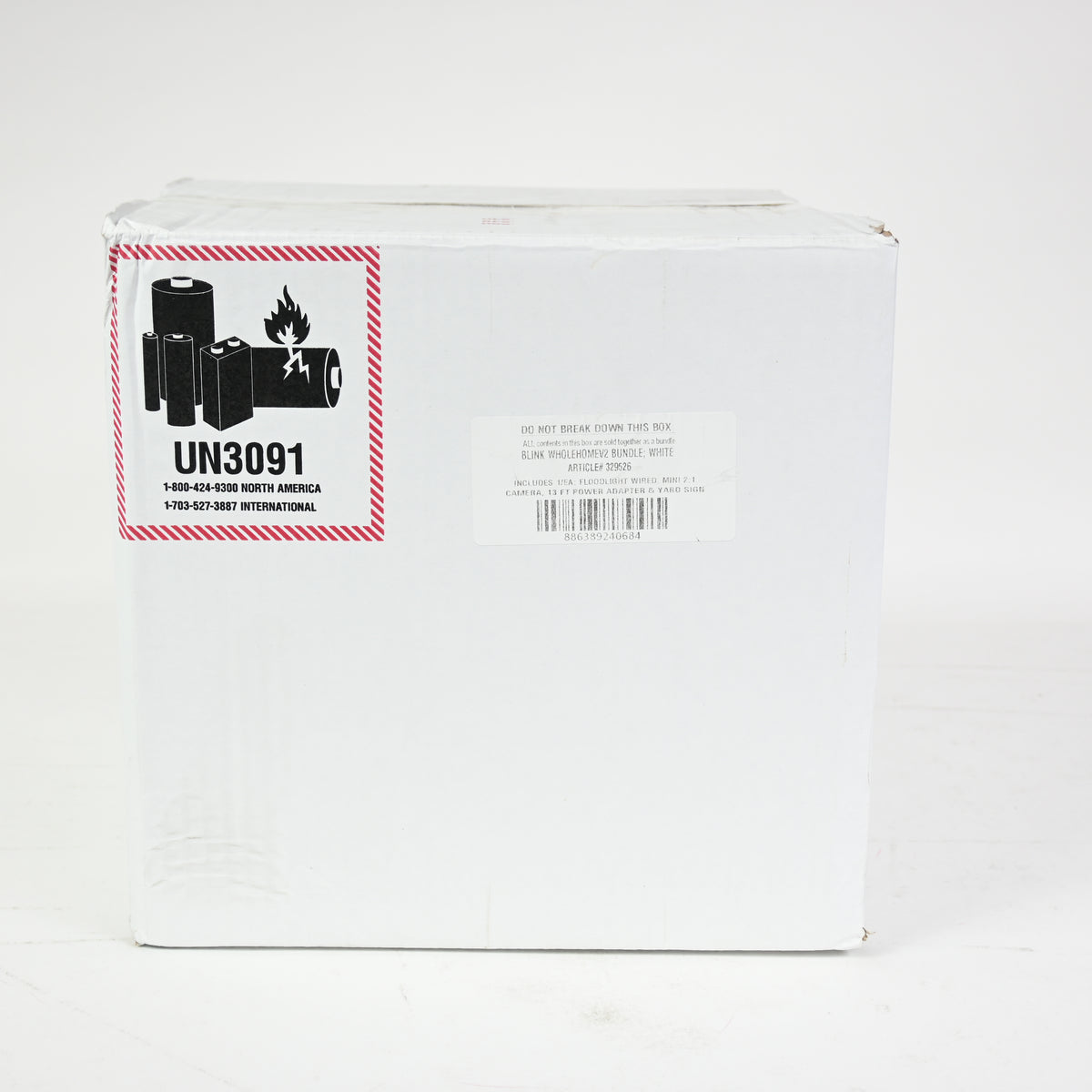 Blink Wired Floodlight Camera w Mini 2 Camera Weather Resistant