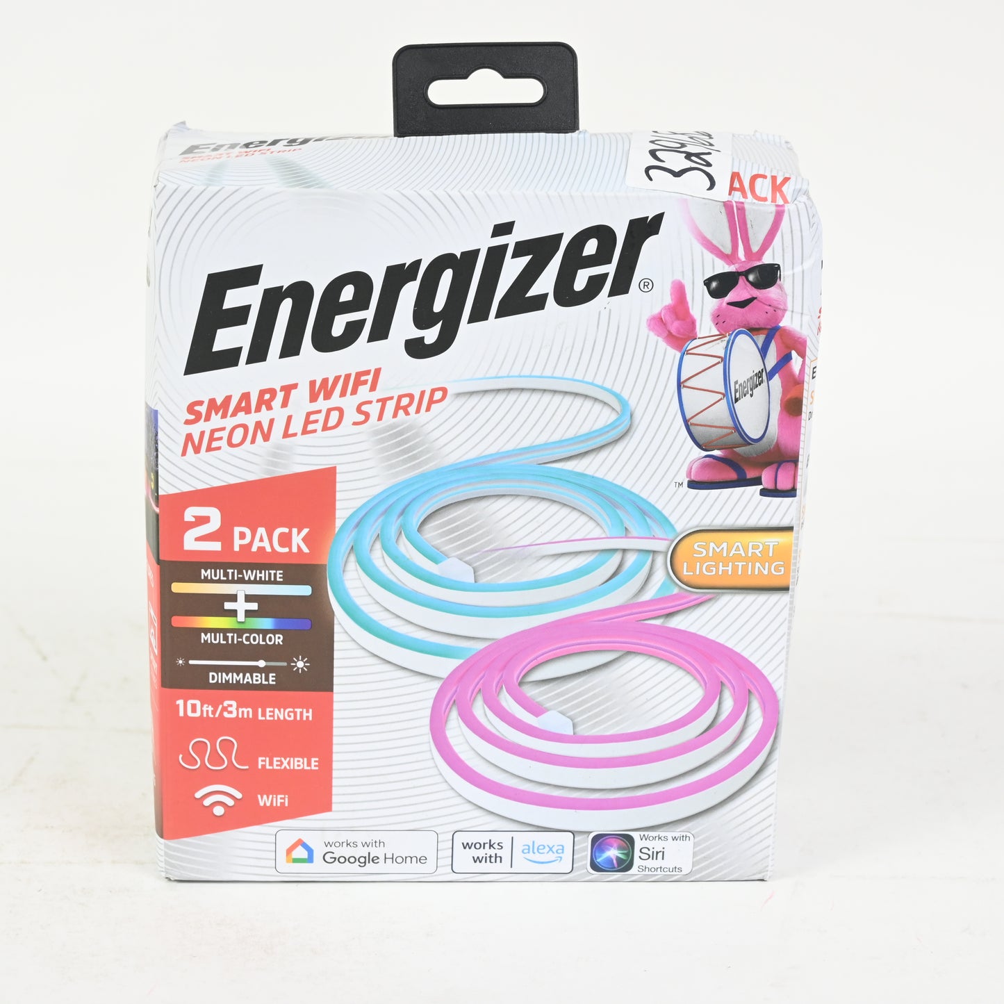 ENERGIZER 10FT NEON RGB LED STRIP 2PK