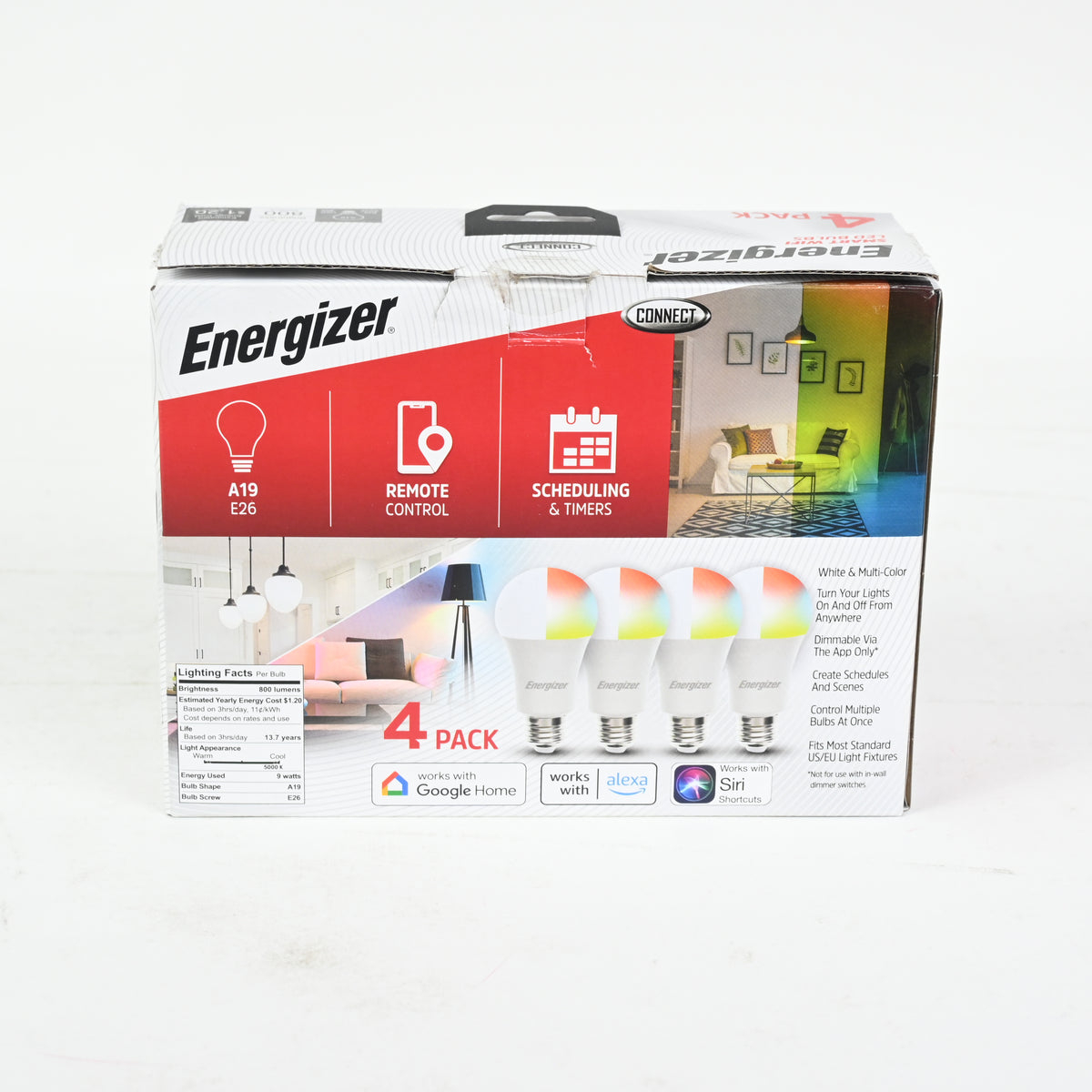 ENERGIZER SMART A19 BULB 4PK