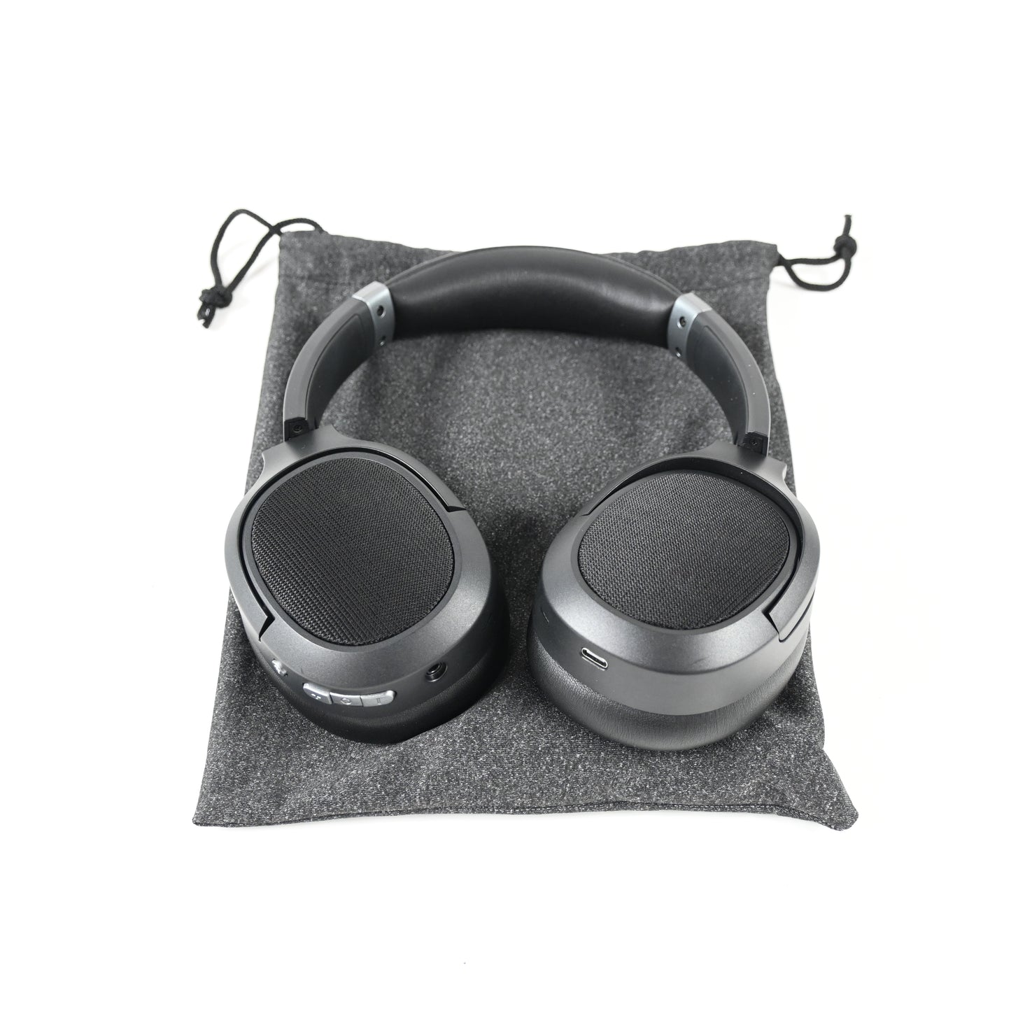Active Noise Canceling Bluetooth Wireless Over Ear Headphones - heyday Black