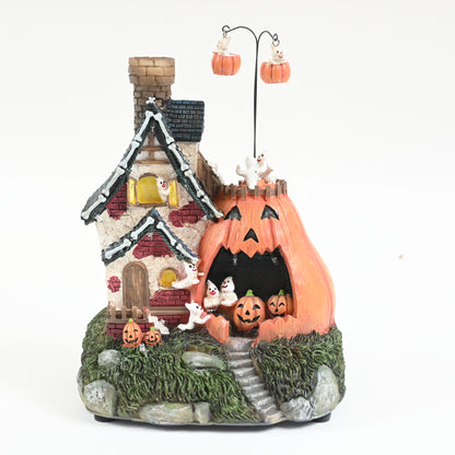 Lights4fun, Inc. Battery Operated Multi-Colored LED Light up Halloween Pumpkin H