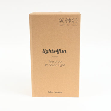 Lights4fun, Inc. 9â€ Bronze Solar Powered Pendant Outdoor Light - New
