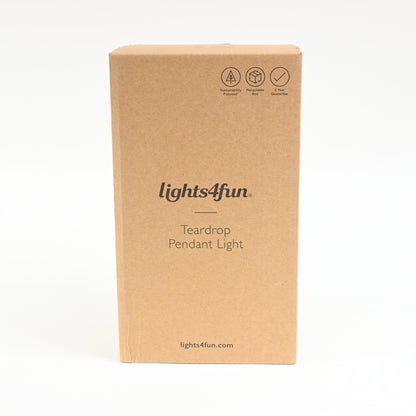 Lights4fun, Inc. 9â€ Bronze Solar Powered Pendant Outdoor Light - New