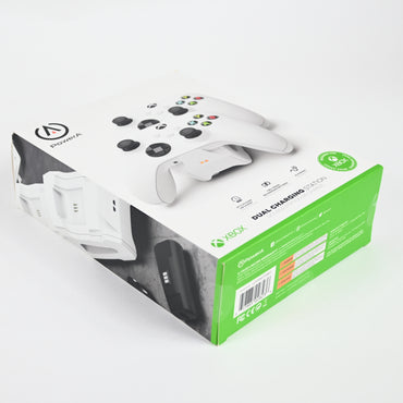 PowerA Duo Charging White, Wireless Controller Rechargeable Battery - Open Box