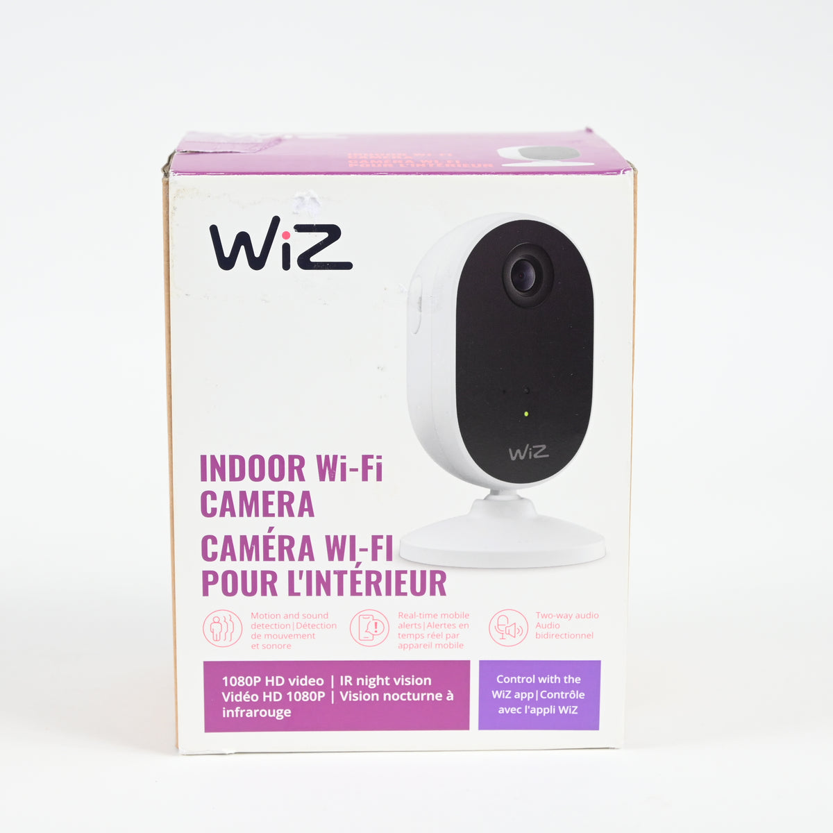 WiZ Indoor Security Camera - 1080p HD Video - Control with App - White
