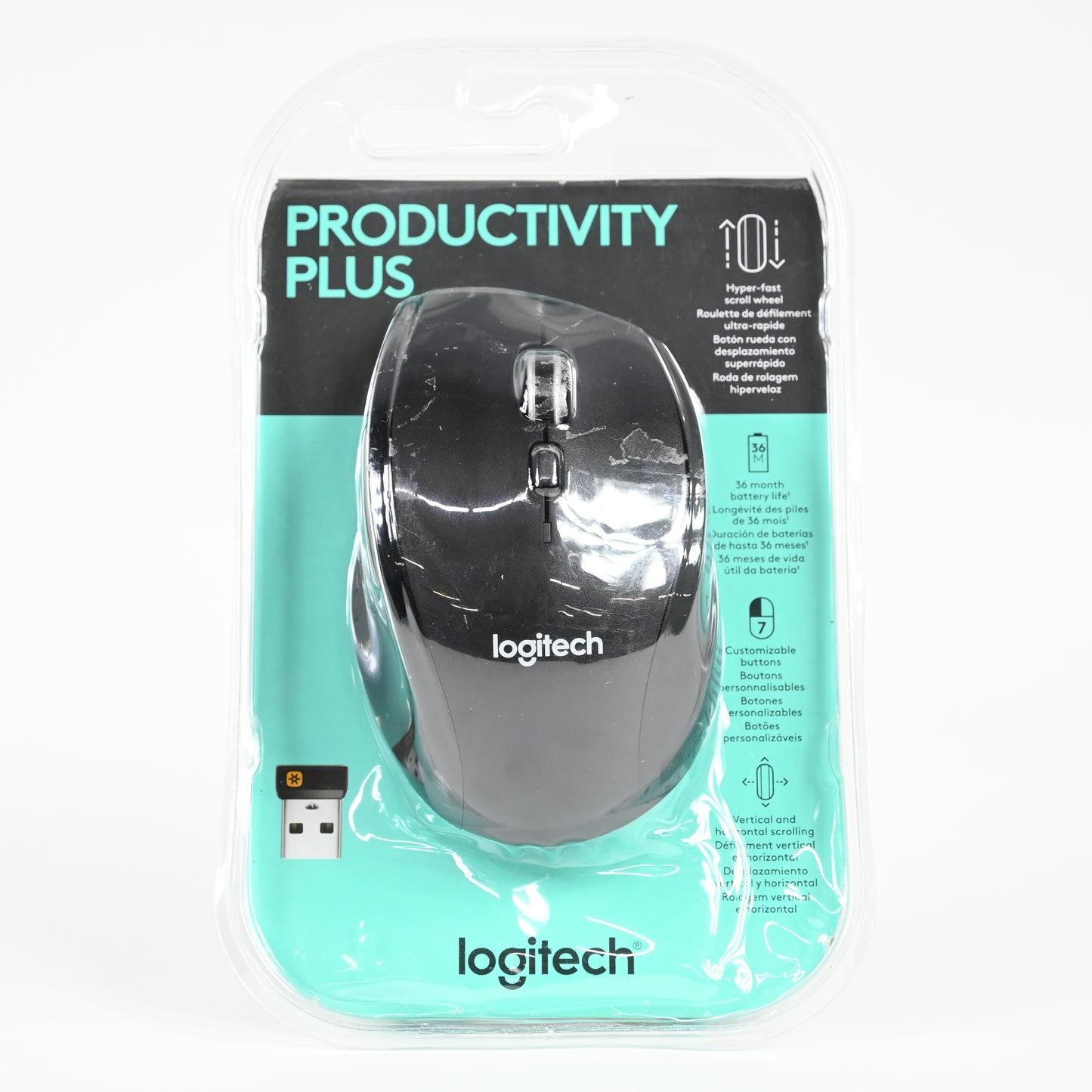 Logitech Productivity Plus Wireless Mouse - Black