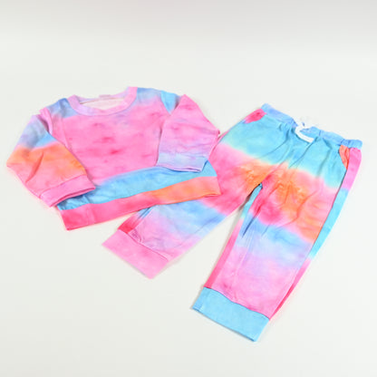 YOUNGER TREE Toddler Fall Outfits Girl Long Sleeve Sweatsuit Top and pant 18-24M