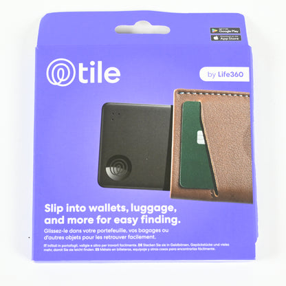 Tile Slim - Wireless Item Tracker, iOS and Android Compatible - Black