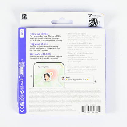 Tile Slim - Wireless Item Tracker, iOS and Android Compatible - Black