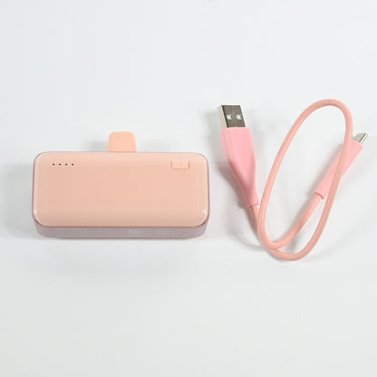 4200mAh Plug In Power Bank with USB-C Connector- heyday Peach - Grade A