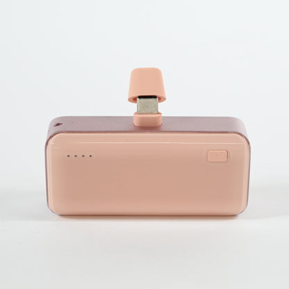 4200mAh Plug In Power Bank with USB-C Connector- heyday Peach - Grade A
