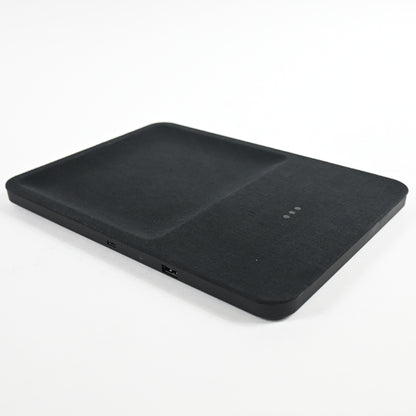 COURANT Catch:3 Belgian Linen Wireless Charging Station and Valet Tray - Grade A