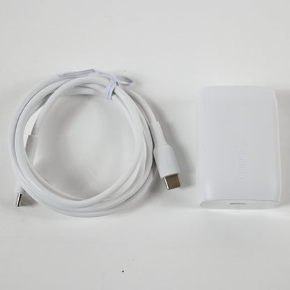 Belkin 30W USBC Charger Block w/ USB-C to C Cable Included - White - Open Box