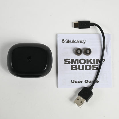 Skullcandy Smokin' Buds In-Ear Wireless Bluetooth Earbuds - Black - Grade A