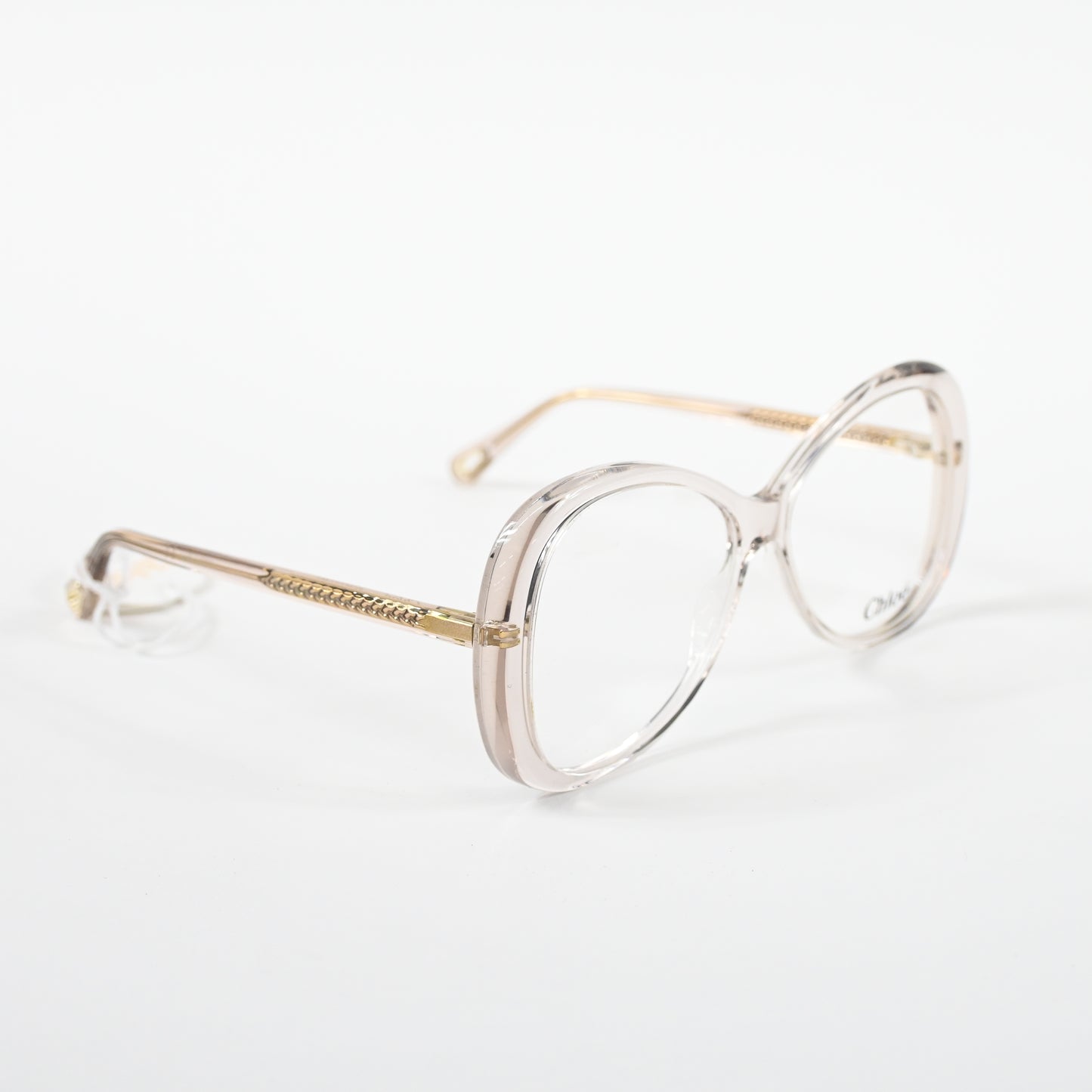 Chloe CH0011O 002 Womens Authentic Eyeglasses Clear Light Pink, 56-13mm - New
