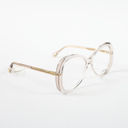 Chloe CH0011O 002 Womens Authentic Eyeglasses Clear Light Pink, 56-13mm - New