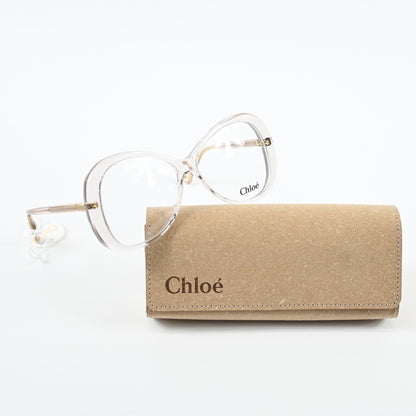 Chloe CH0011O 002 Womens Authentic Eyeglasses Clear Light Pink, 56-13mm - New