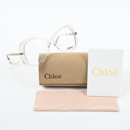 Chloe CH0011O 002 Womens Authentic Eyeglasses Clear Light Pink, 56-13mm - New