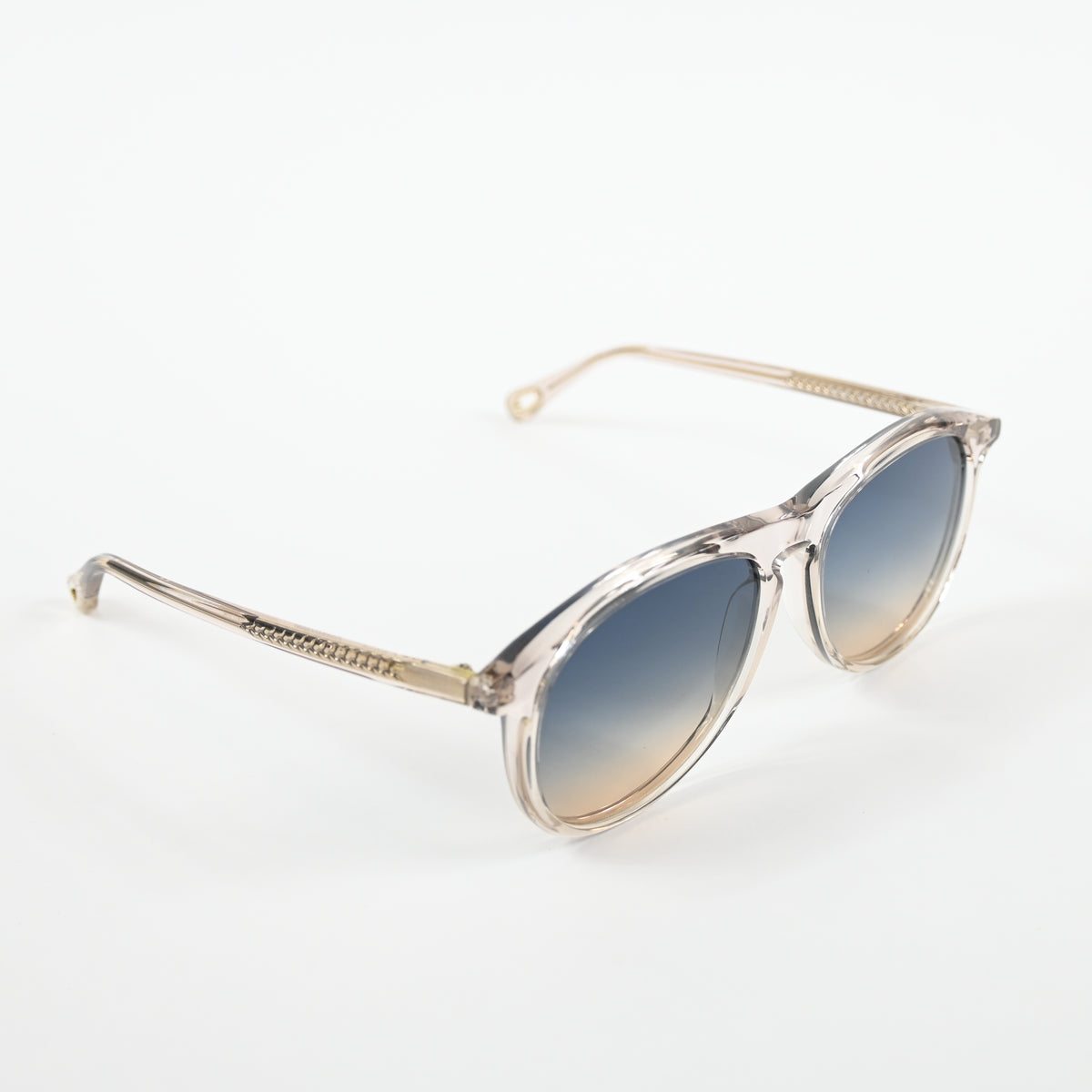 Chloe CH0009S 004 Womens Authentic Sunglasses Clear Light Pink, 56mm - New