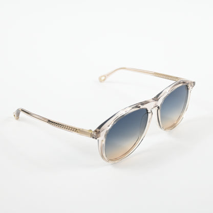 Chloe CH0009S 004 Womens Authentic Sunglasses Clear Light Pink, 56mm - New