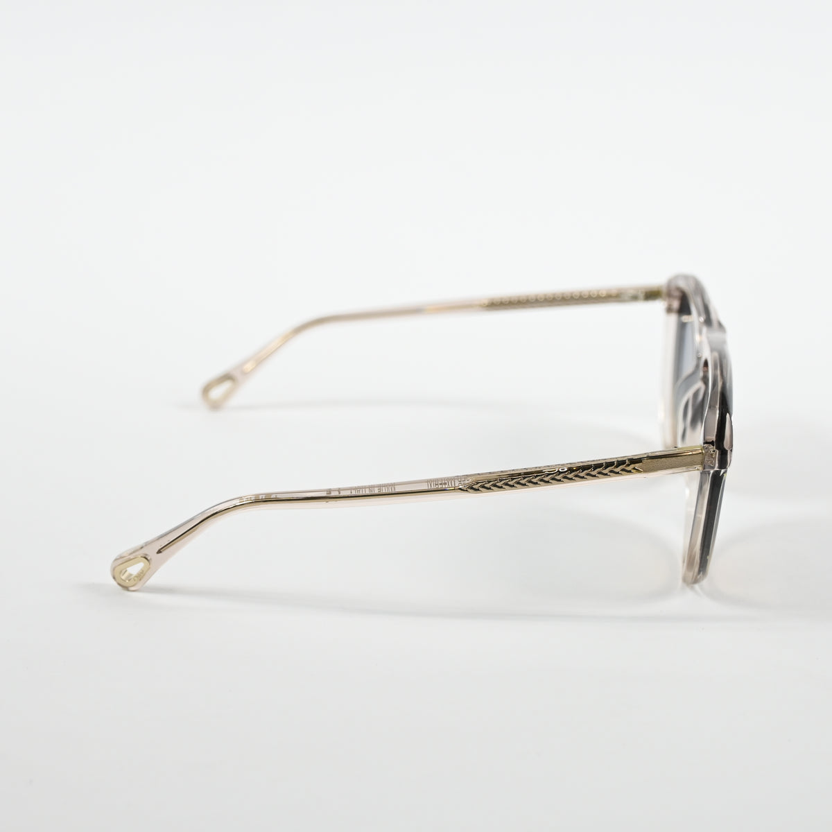 Chloe CH0009S 004 Womens Authentic Sunglasses Clear Light Pink, 56mm - New