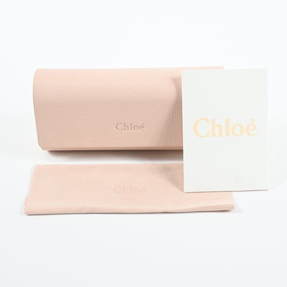 Chloe CH0009S 004 Womens Authentic Sunglasses Clear Light Pink, 56mm - New