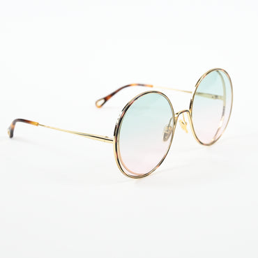 Chloe CH0037S 004 Womens Authentic Sunglasses Gold/Green, 61mm - New