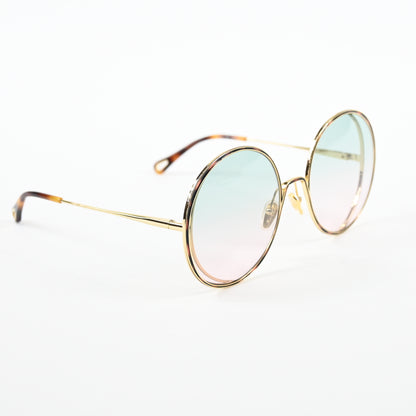 Chloe CH0037S 004 Womens Authentic Sunglasses Gold/Green, 61mm - New