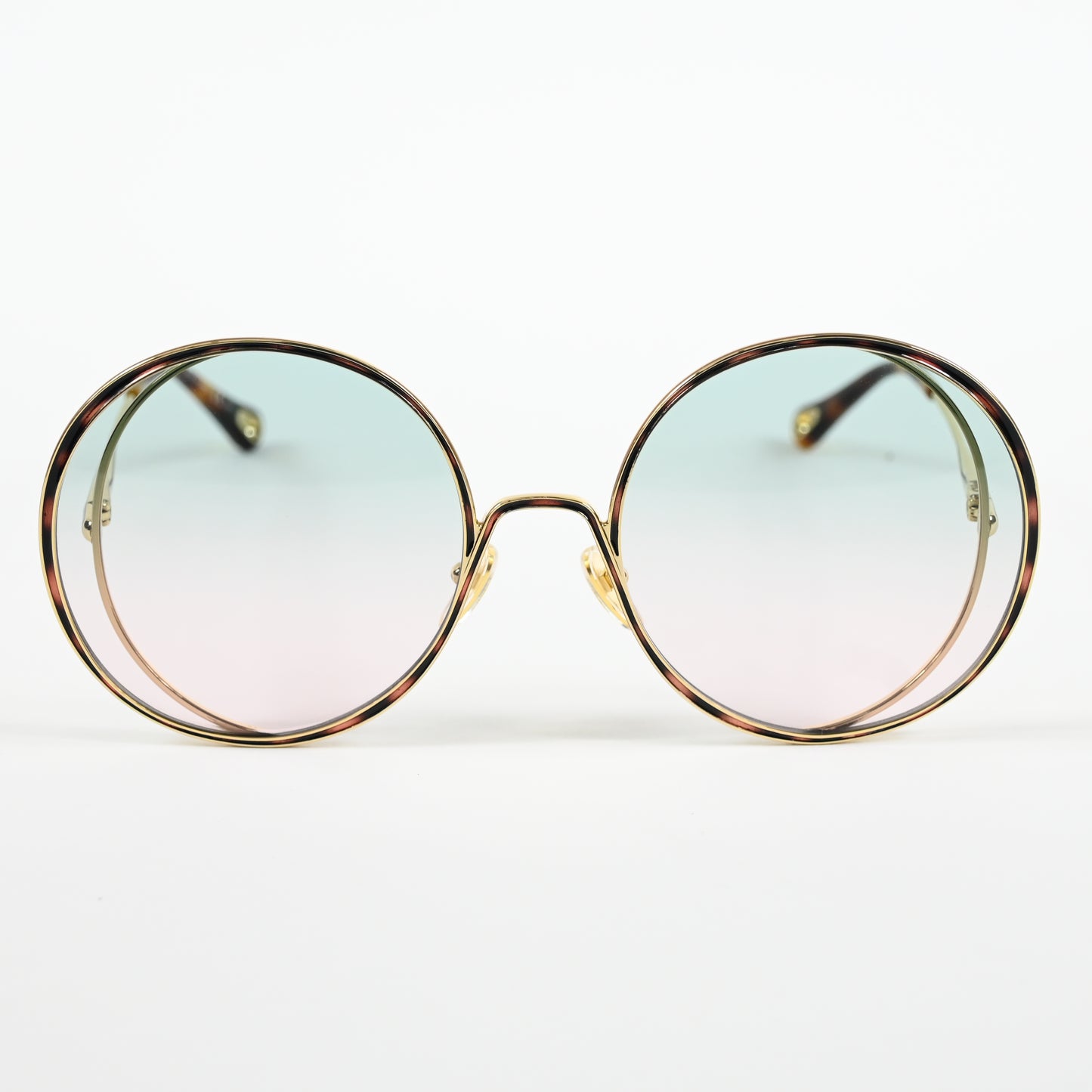 Chloe CH0037S 004 Womens Authentic Sunglasses Gold/Green, 61mm - New