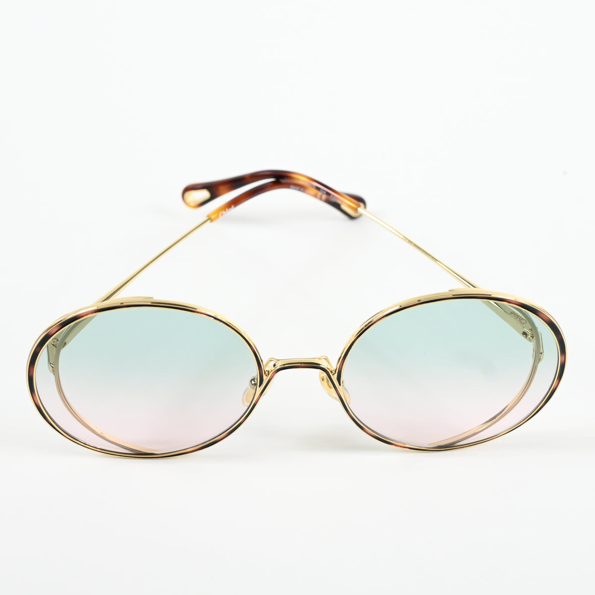 Chloe CH0037S 004 Womens Authentic Sunglasses Gold/Green, 61mm - New
