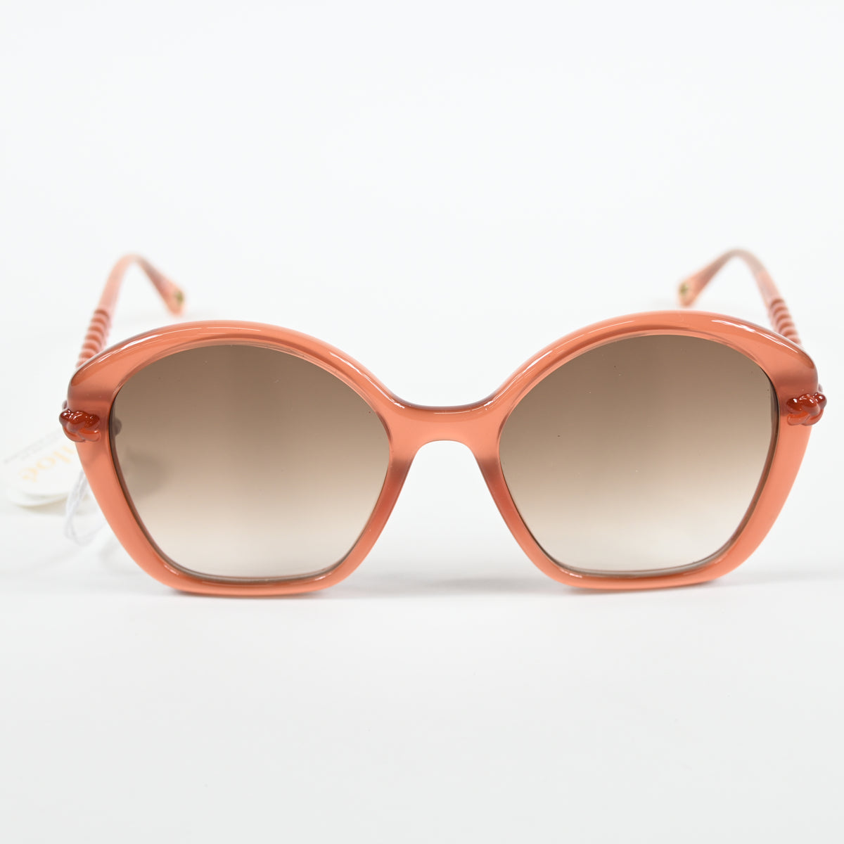 Chloe CH0003S 002 Womens Authentic Sunglasses Clear Brown, 55mm - New